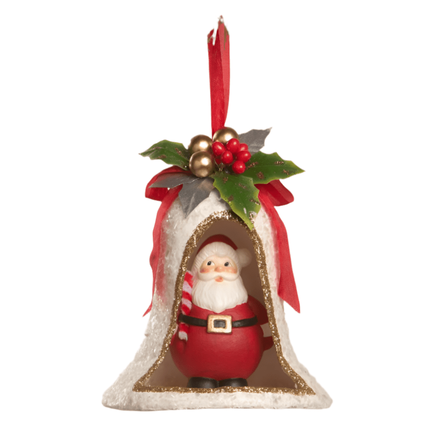 Kitschmas Santa in Bell | Bethany Lowe | Christmas Decor