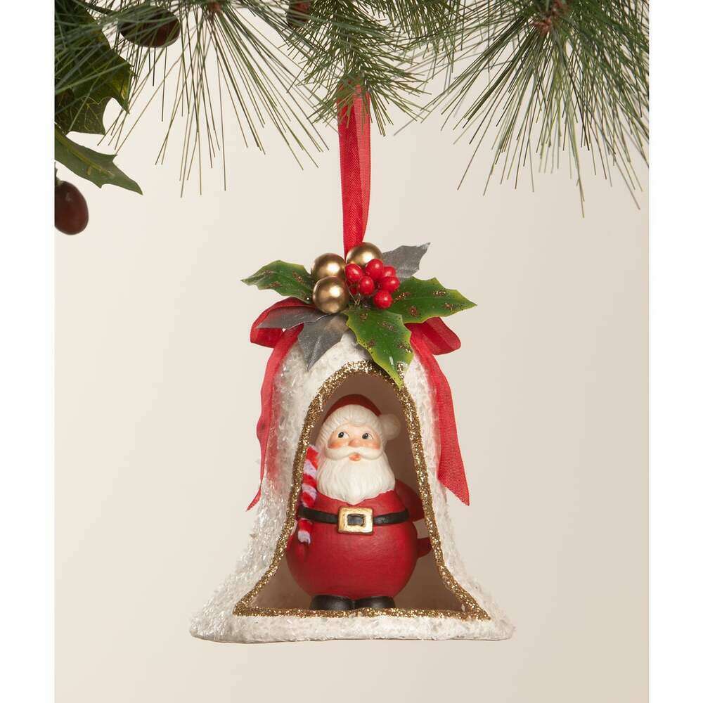 Kitschmas Santa in Bell | Bethany Lowe | Christmas Decor