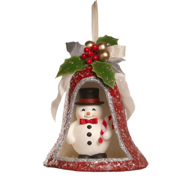 Kitschmas Snowman in Bell | Bethany Lowe | Christmas Decor