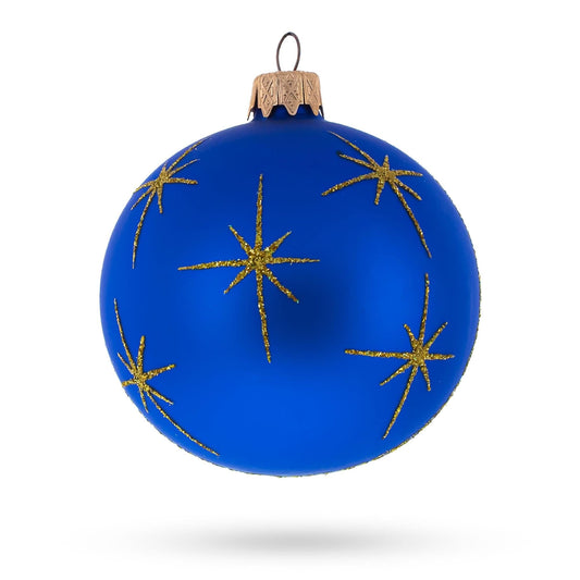 Serene Silent Night Nativity Scene- Glass Ball Christmas Ornament 3.25 Inches