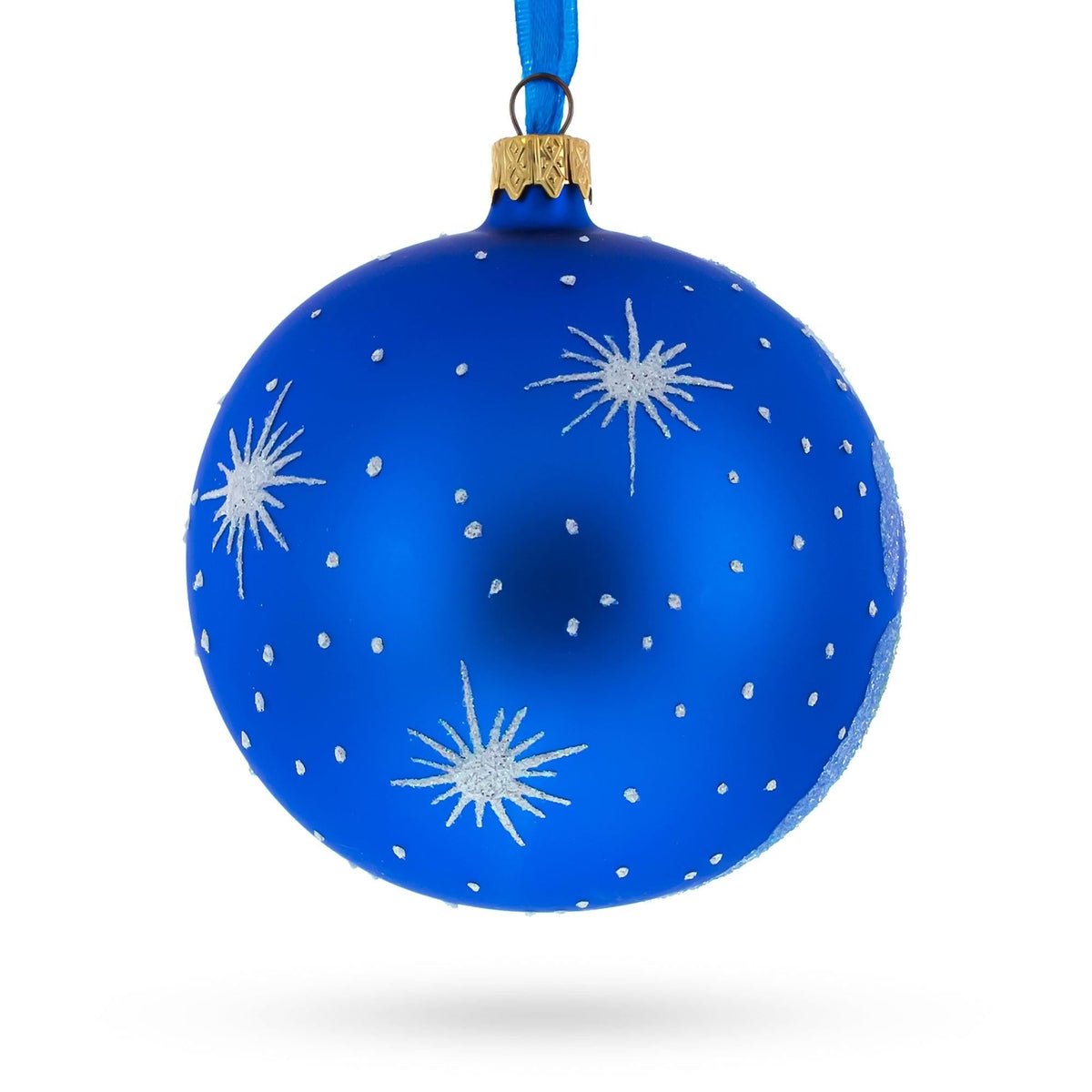 Statue of Liberty, New York Glass Ball Christmas Ornament 4 Inches