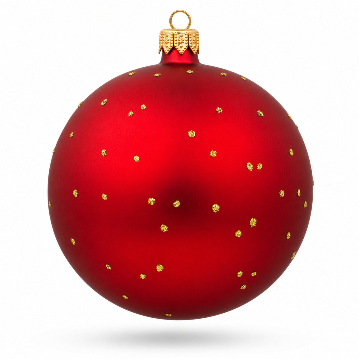 Santa Filling Stockings by a Cozy Fireplace Glass Ball Christmas Ornament 4 Inches