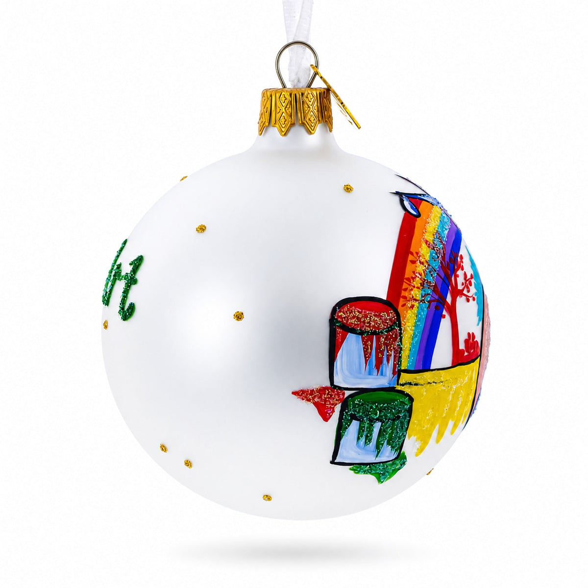 Art Tools for Artist Glass Ball Christmas Ornament 3.25 Inches