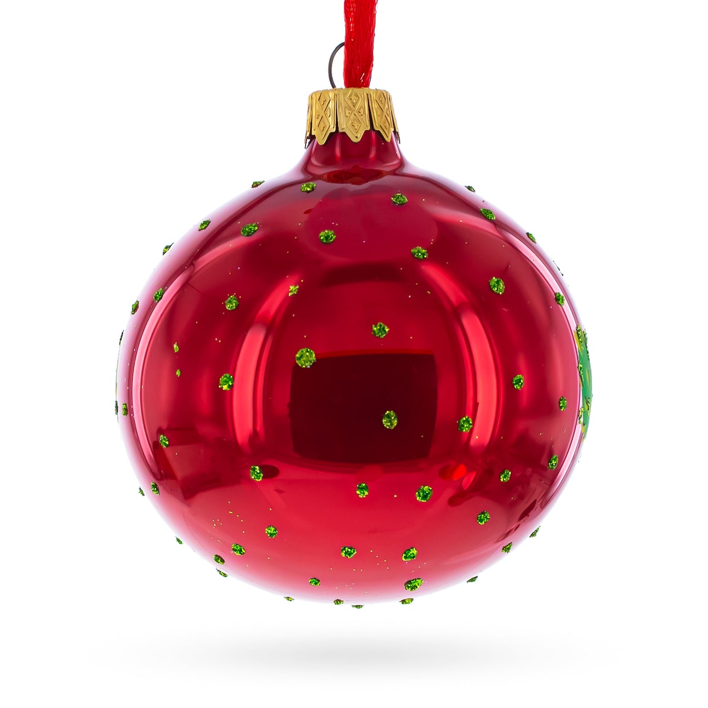 Latin American Dancers Glass Christmas Ornament 3.25 Inches
