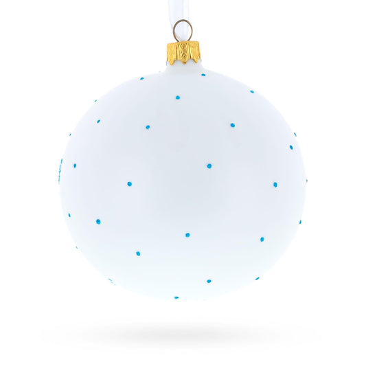 Enchanting Unicorn Glass Ball Christmas Ornament 4 Inches