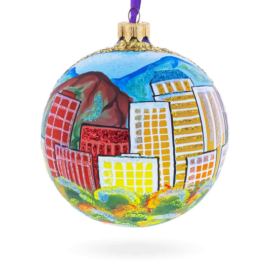 Colorado Springs, Colorado Glass Ball Christmas Ornament 4 Inches
