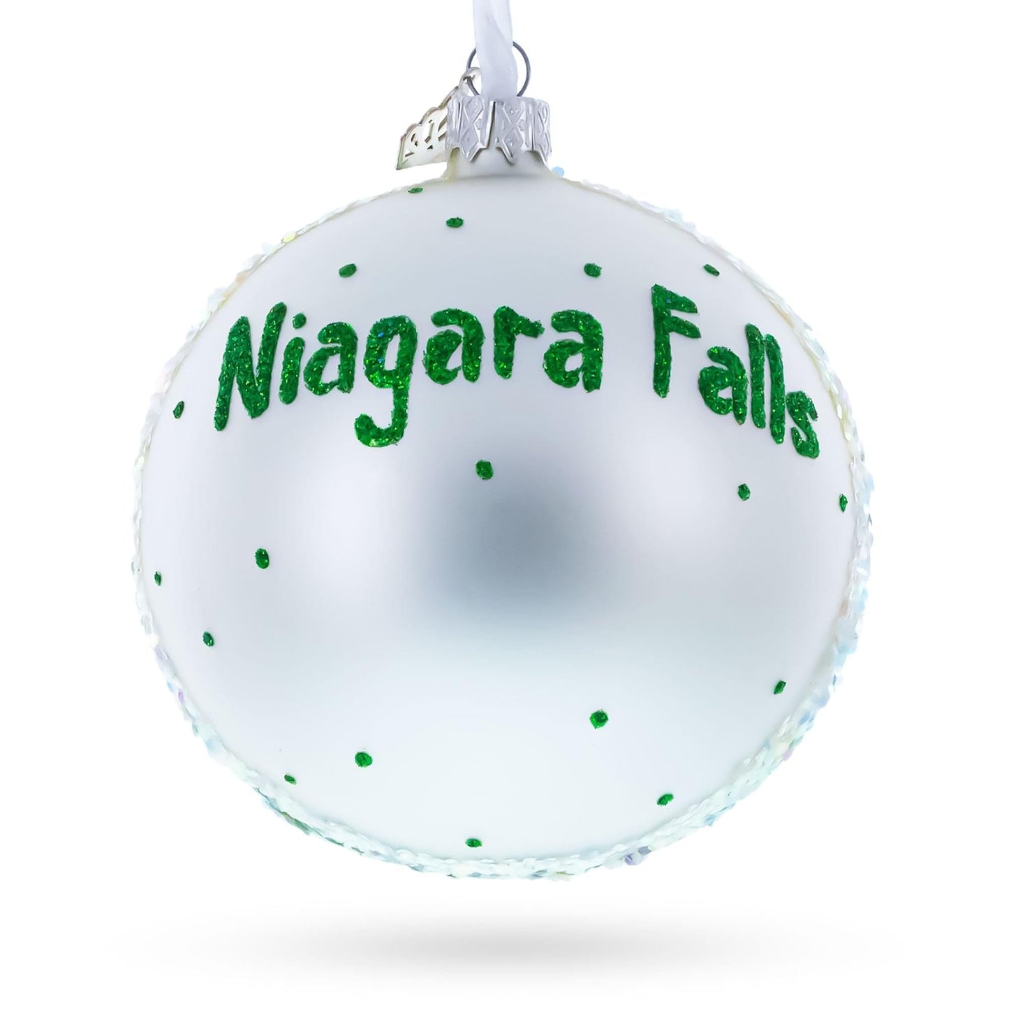 Niagara Falls / Canada Glass Ball Christmas Ornament 4 Inches