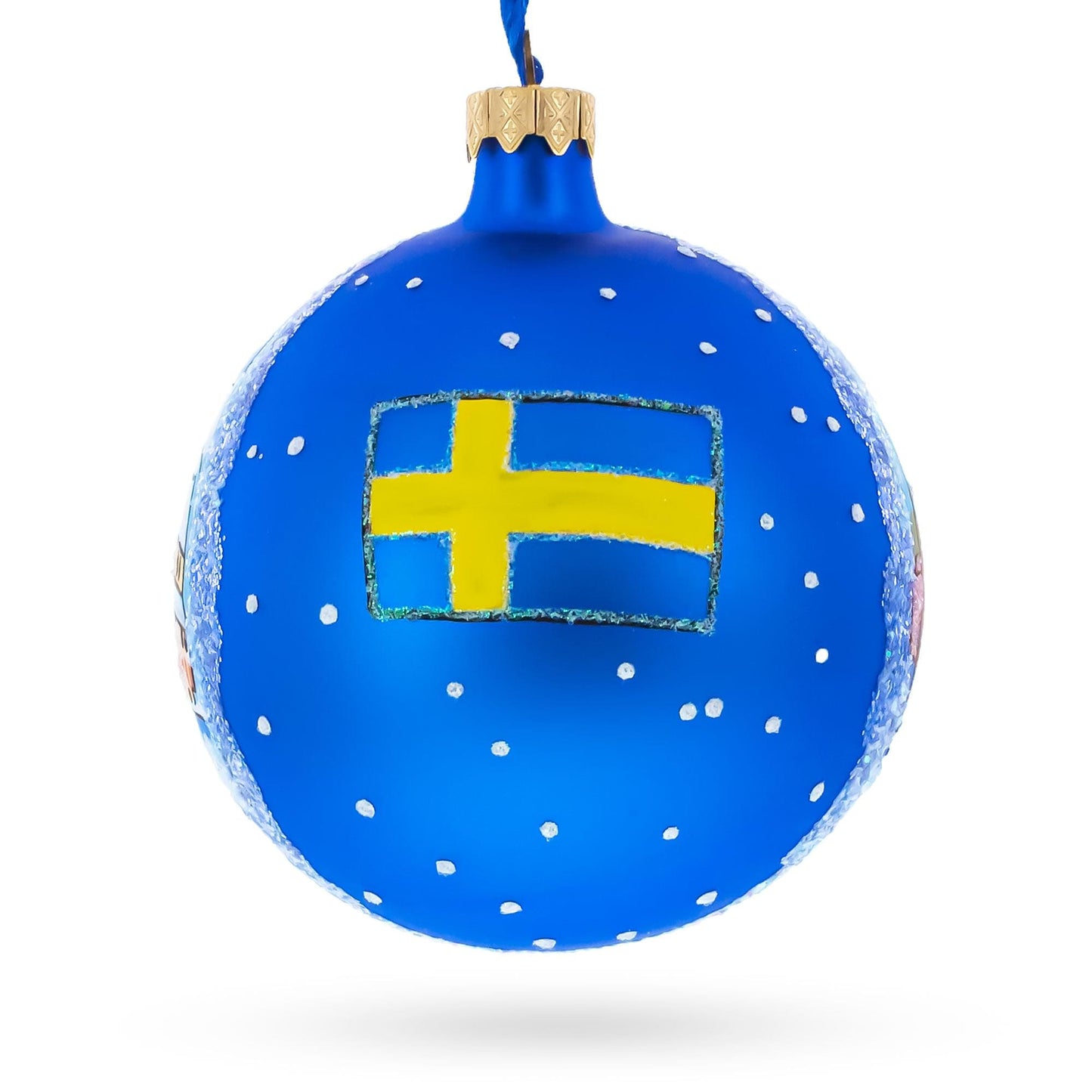 Vadstena Castle, Stockholm, Sweden Glass Ball Christmas Ornament 4 Inches