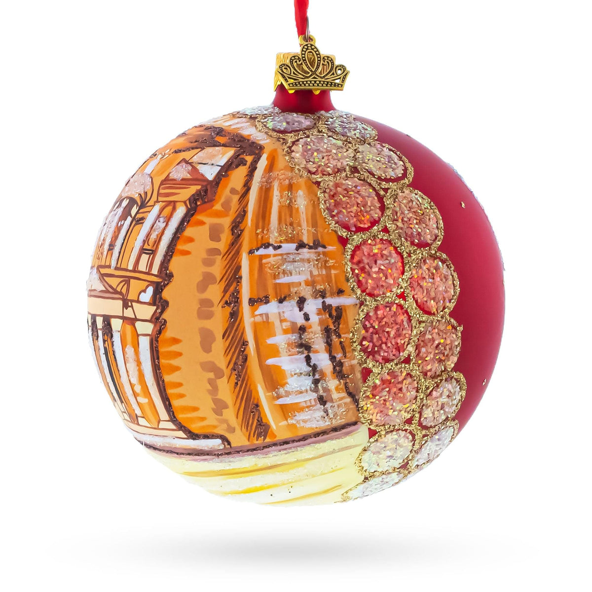 a close up of a christmas ornament
