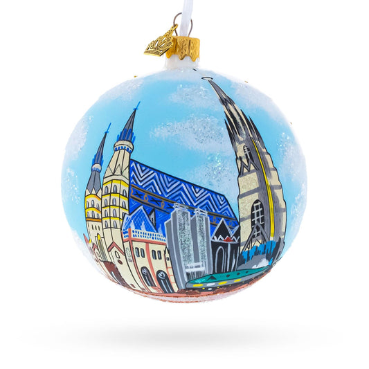 a blue ball with a painting on it