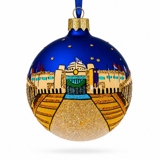 The War Memorial of Korea Glass Ball Christmas Ornament 3.25 Inches