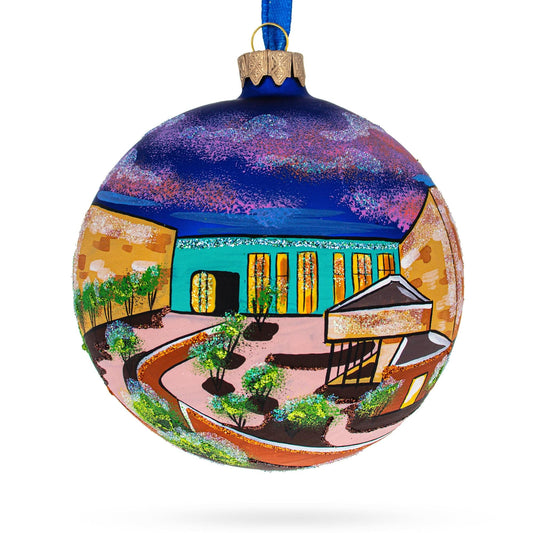 a colorful ball with a painting on it