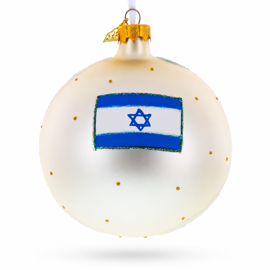 Western Wall, Temple Mount, Jerusalem, Israel Glass Ball Christmas Ornament 4 Inches