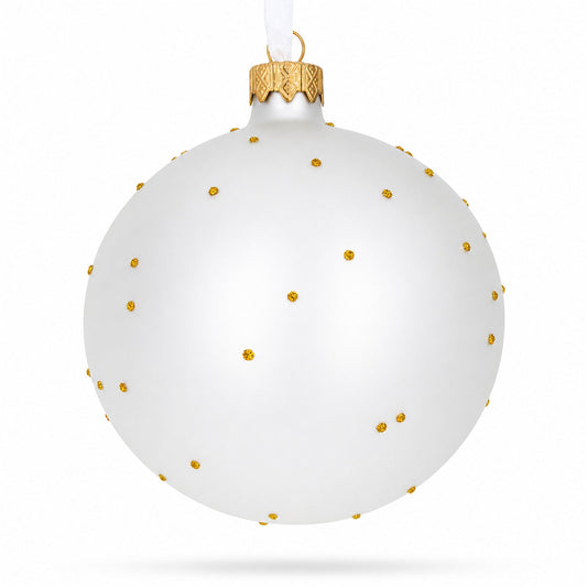 1889 'Olive Trees with Yellow Sky and Sun' by Van Gogh Glass Ball Christmas Ornament 4 Inches