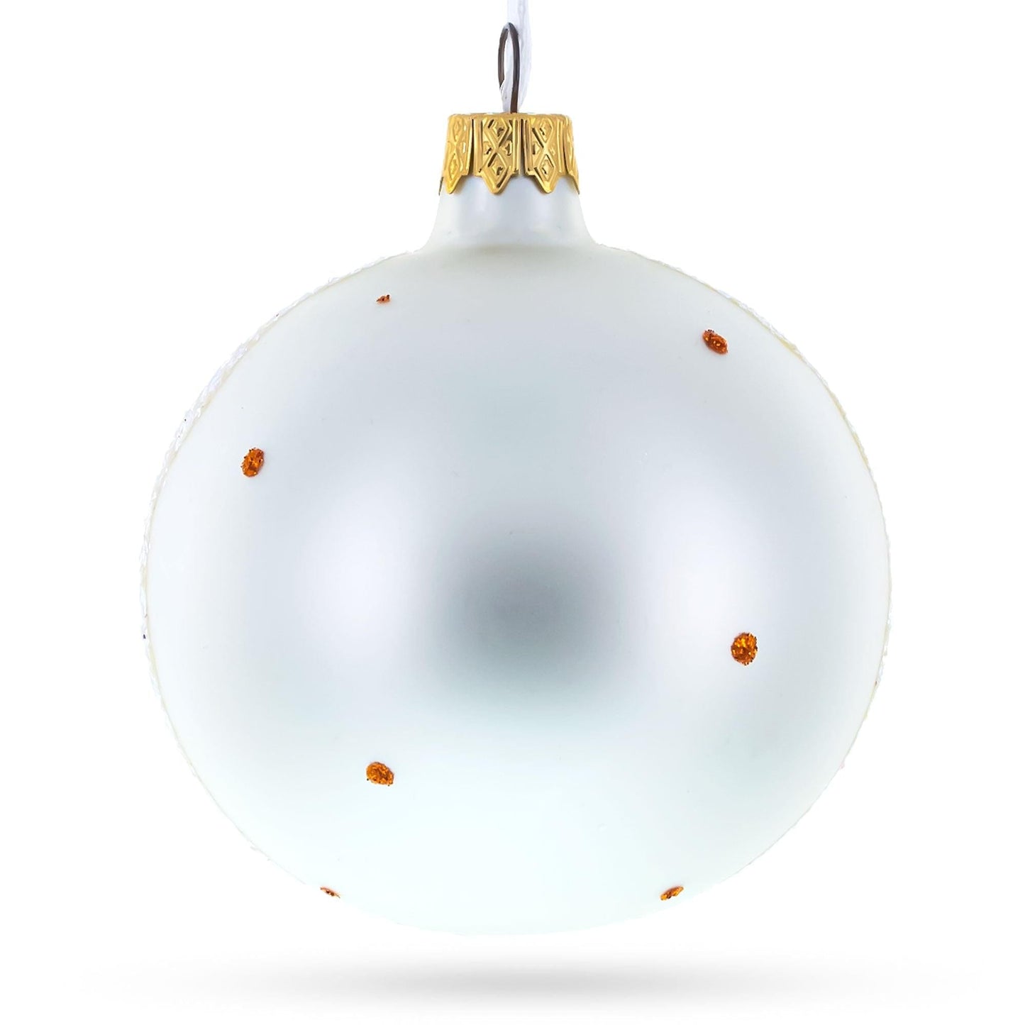 Turkey and Veggies Glass Ball Christmas Ornament 3.25 Inches