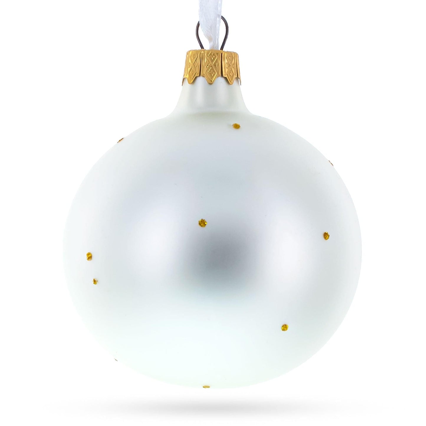 USA Coat of Arms Glass Ball Christmas Ornament 3.25 Inches