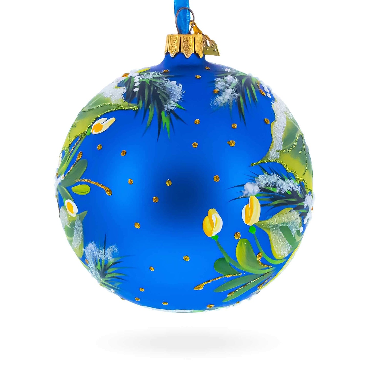 Christmas Magic Glass Ball Christmas Ornament, 4 Inches