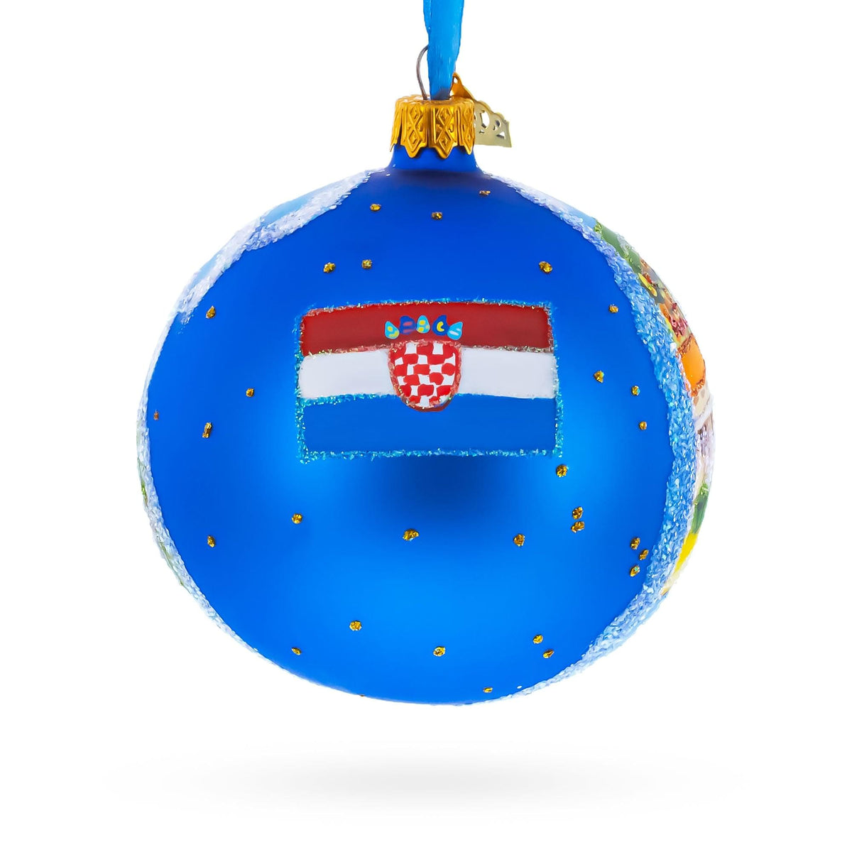 The Walls of Dubrovnik, Croatia Glass Ball Christmas Ornament 4 Inches