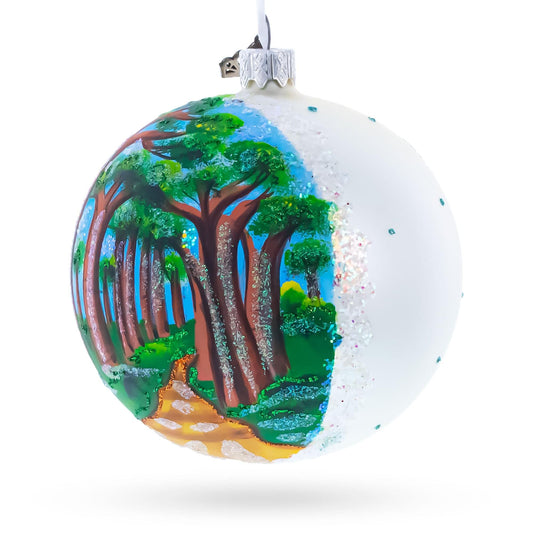 a white ball with a painting on it