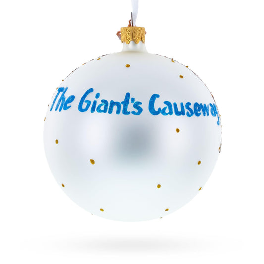 Giant's Causeway, Northern Ireland, United Kingdom Glass Ball Christmas Ornament 4 Inches