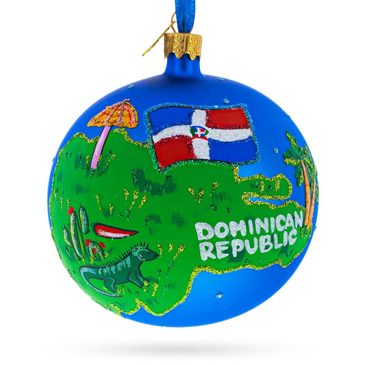 a blue ball with a map painted on it