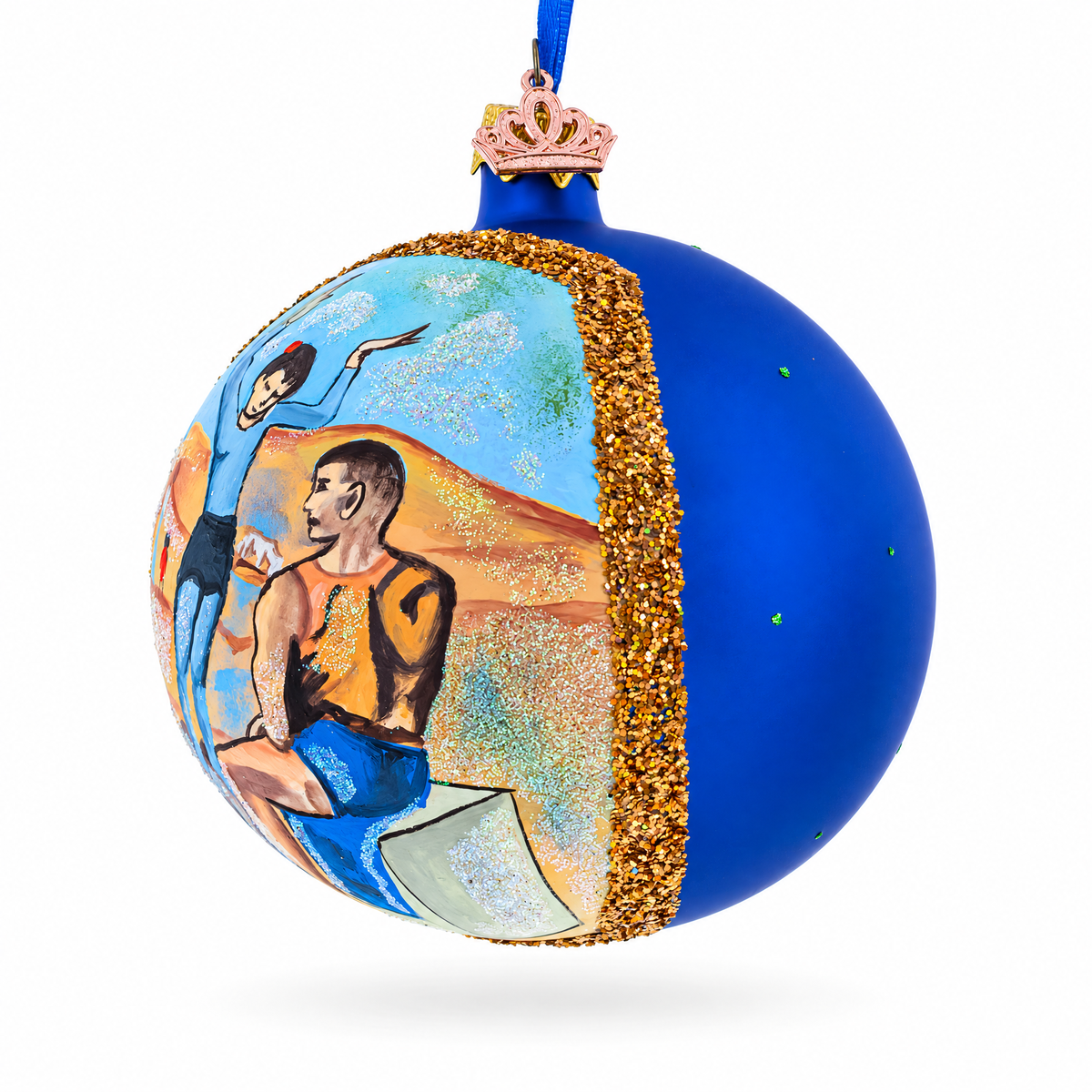 1905 "Girl on a Ball" by Pablo Picasso Glass Ball Christmas Ornament 4 Inches