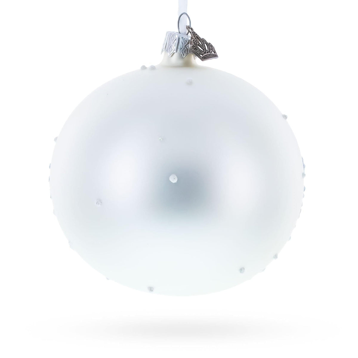 Chalet and Ski Lifts in the Mountains Glass Ball Christmas Ornament 4 Inches