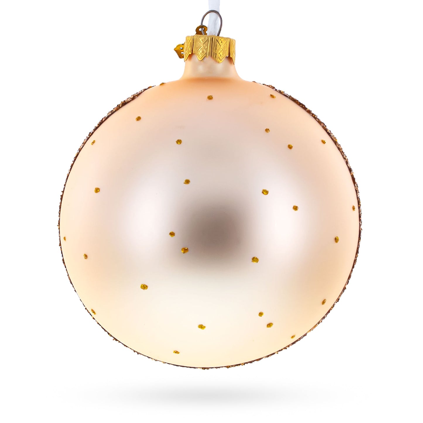 Bridge in the Mountain Park Painting Glass Ball Christmas Ornament 4 Inches