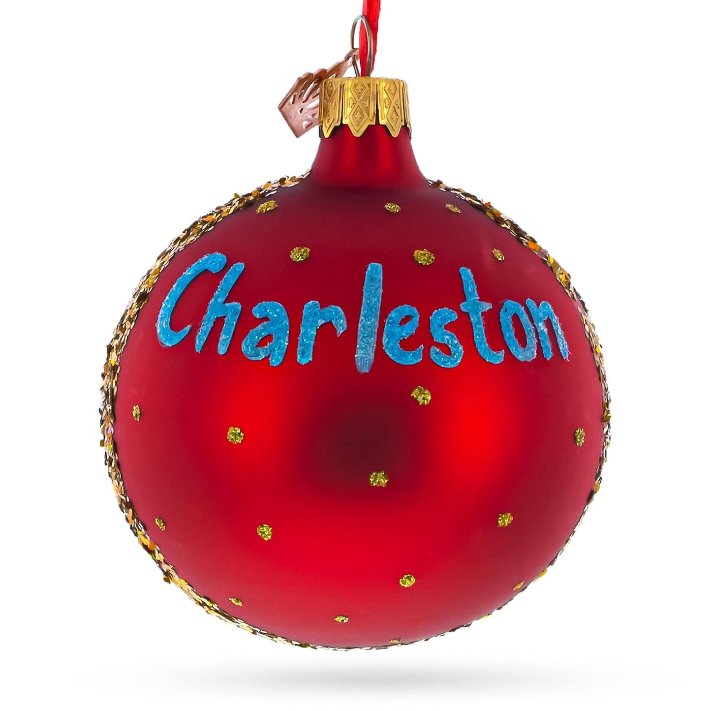 Virginia State Museum, Charleston, West Virginia Glass Ball Christmas Ornament 3.25 Inches