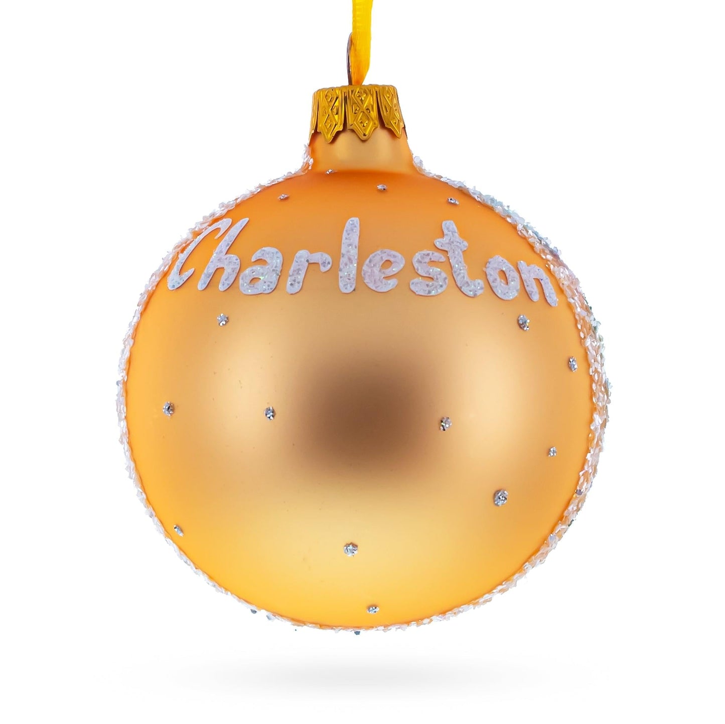 Joe Riley Waterfront Park, Charleston, South Carolina Glass Ball Christmas Ornament 3.25 Inches