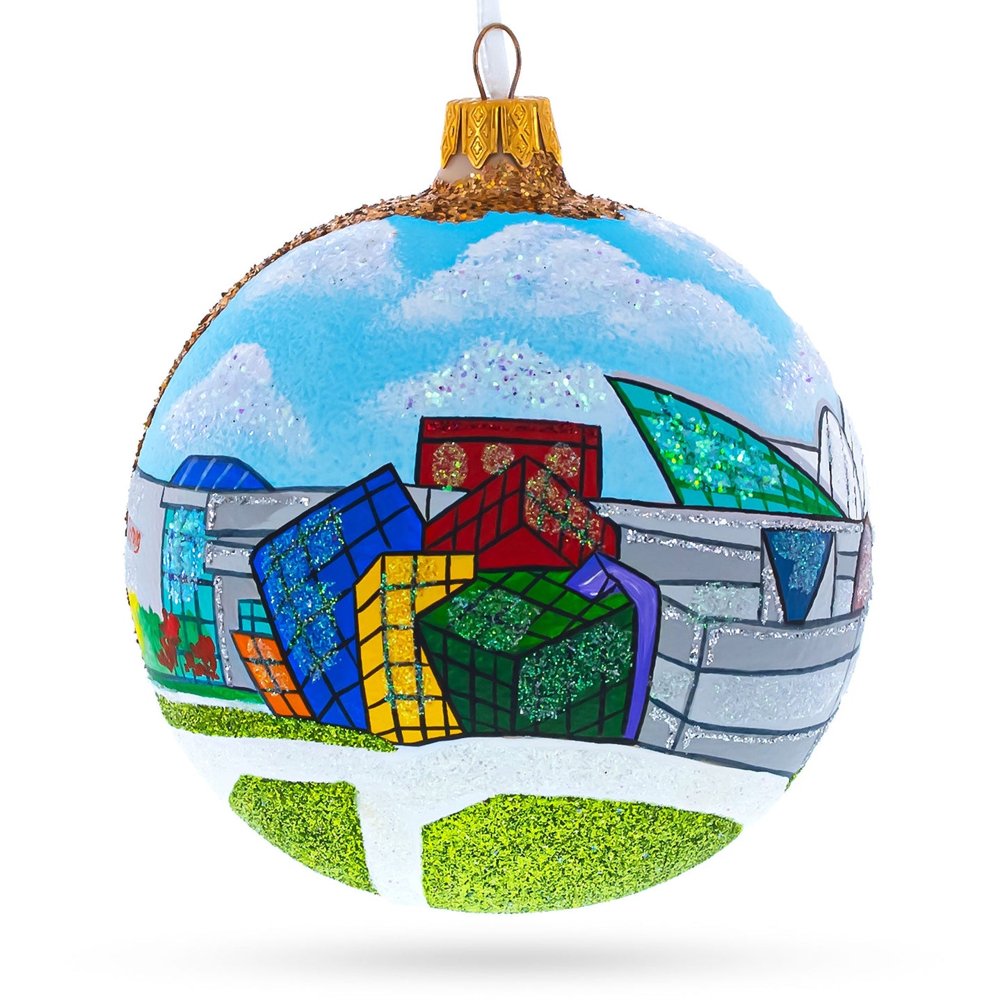 The Strong National Museum of Play, Rochester, New York Glass Ball Christmas Ornament 4 Inches
