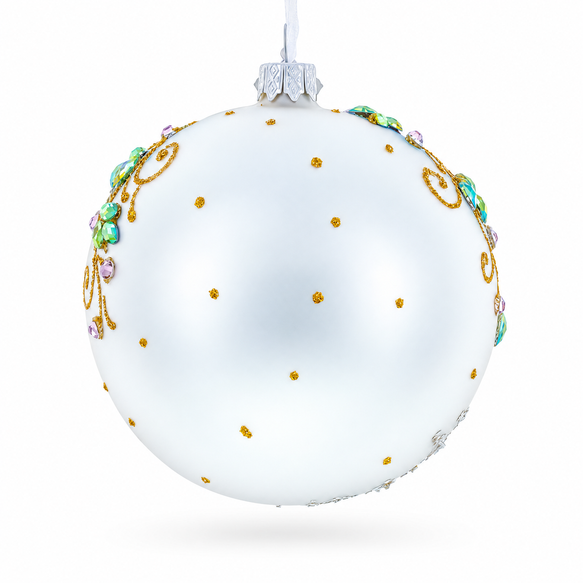 Fort Worth Stockyards, Texas Glass Ball Christmas Ornament 4 Inches