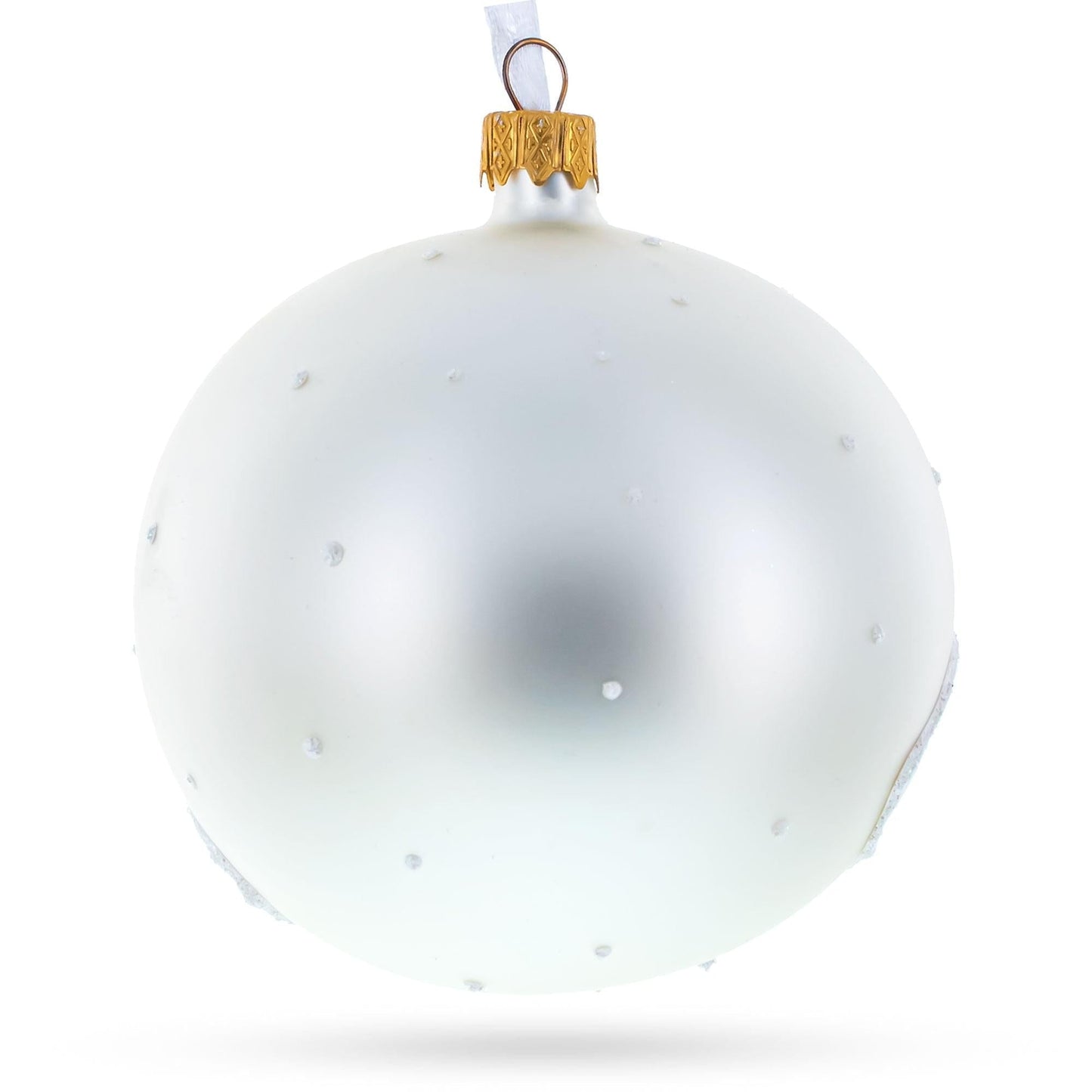 A Winter Romance 'Our First Christmas' Glass Ball Ornament 3.25 Inches