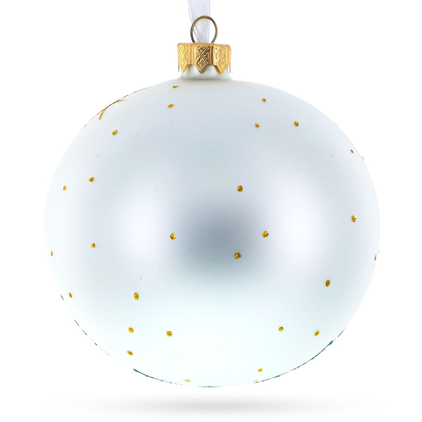Colorful Rooster Glass Ball Christmas Ornament 4 Inches