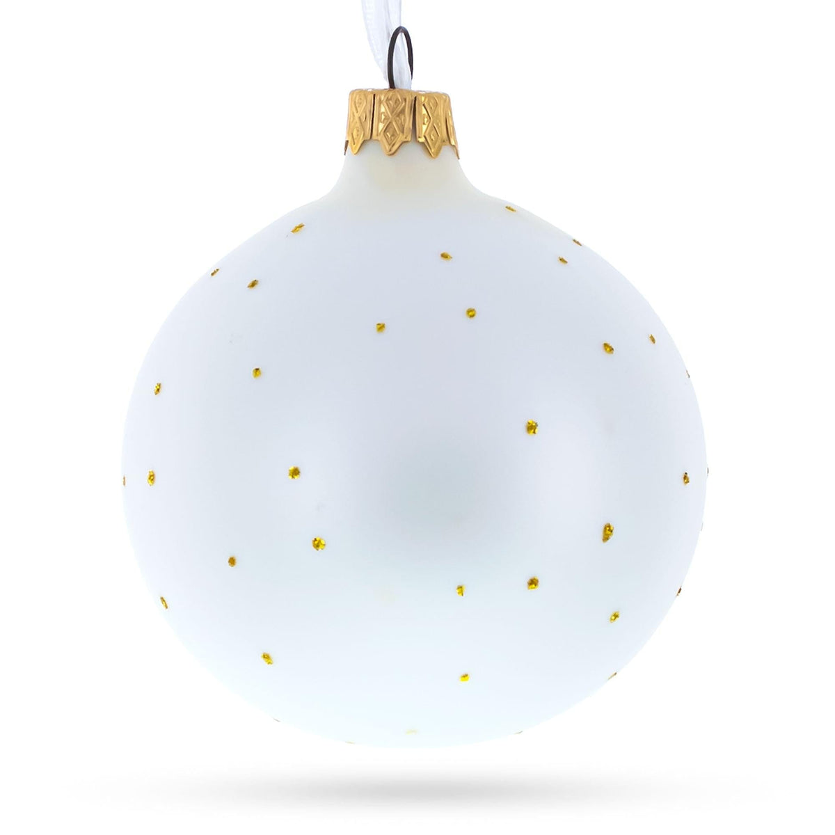 Bicycle Rider Glass Ball Christmas Ornament 3.25 Inches