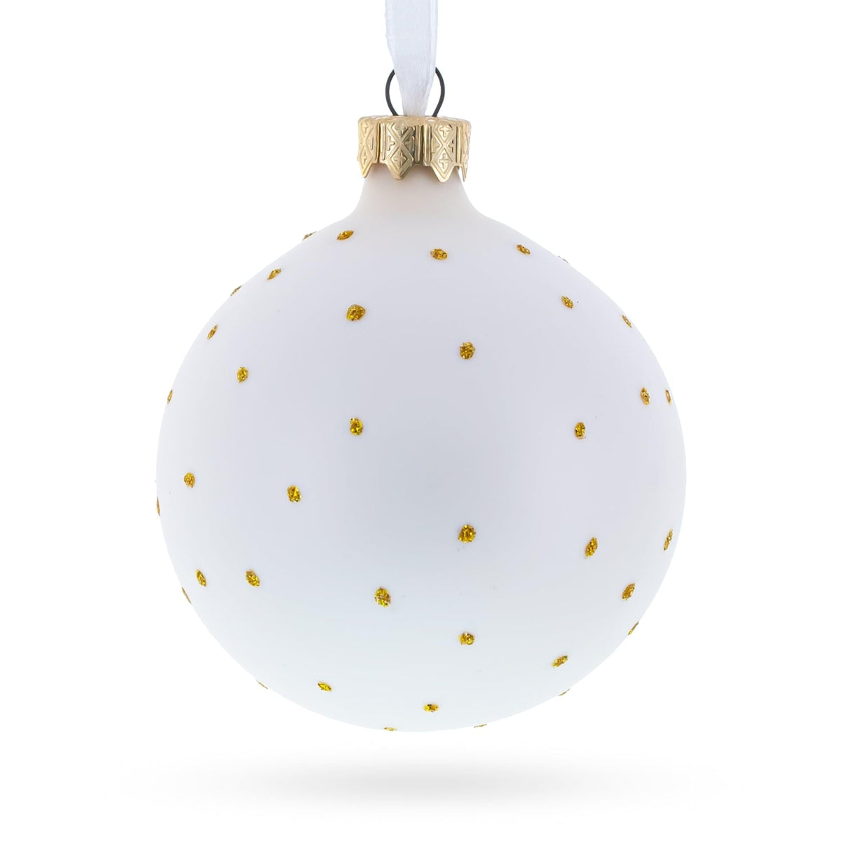 Cheerful Leader Glass Ball Boss Christmas Ornament 3.25 Inches