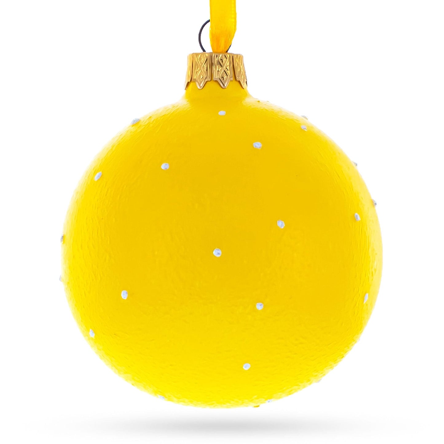 Cool Sunglasses Facial Expressions Glass Ball Christmas Ornament 3.25 Inches
