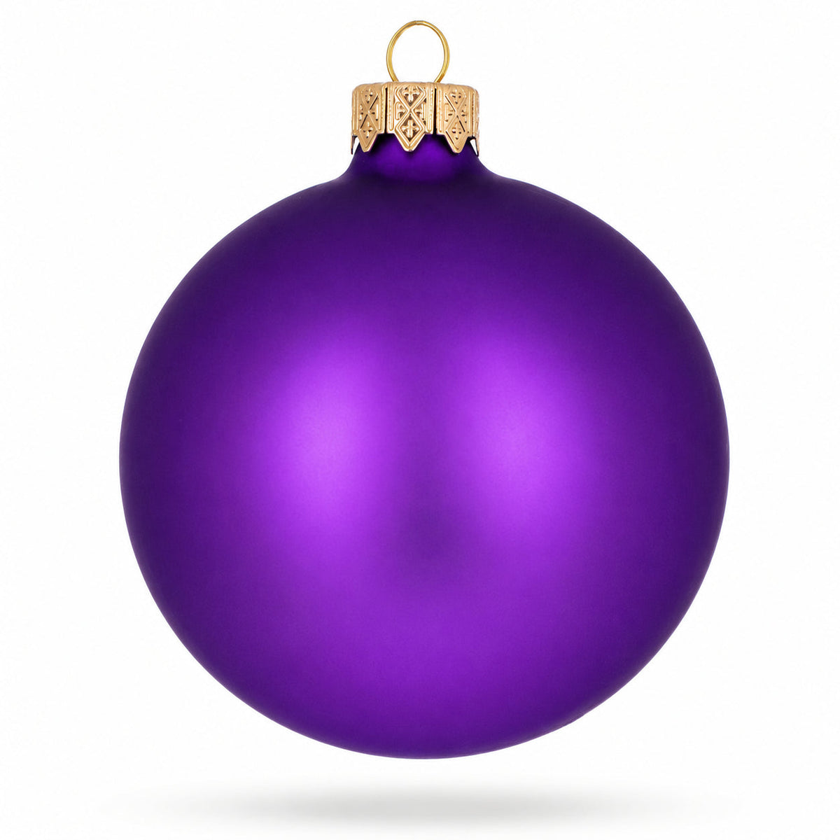 a purple christmas ornament