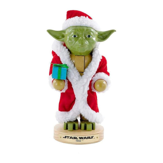 Kurt Adler 9-Inch Yoda in Santa Robe Nutcracker