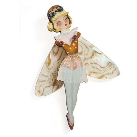 Butterfly Woman Halloween Brooch by Laliblue