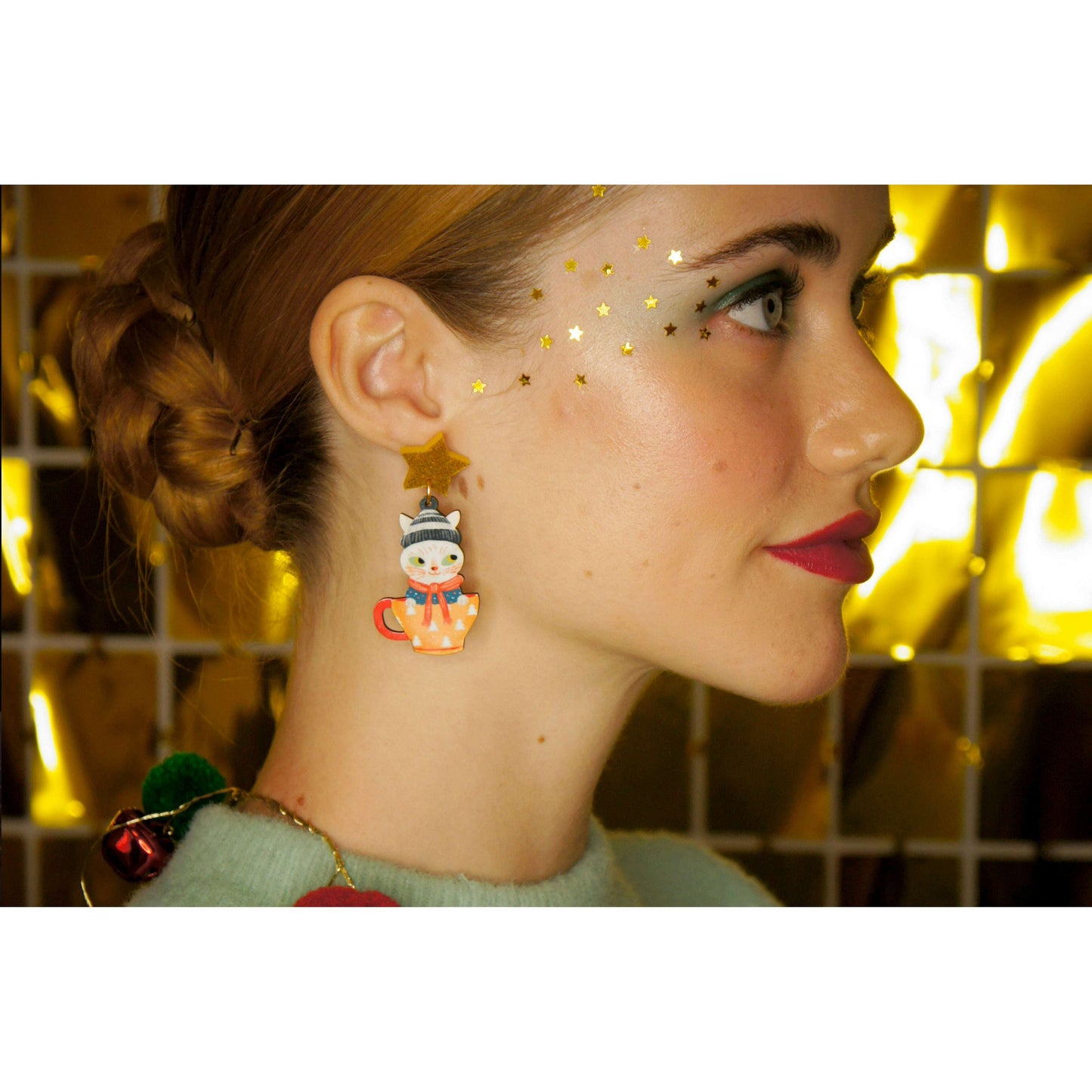Cat Earrings by Laliblue