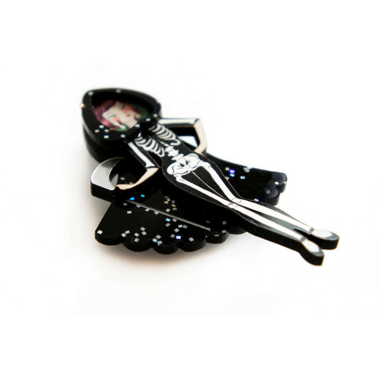 Death Girl Brooch by Laliblue
