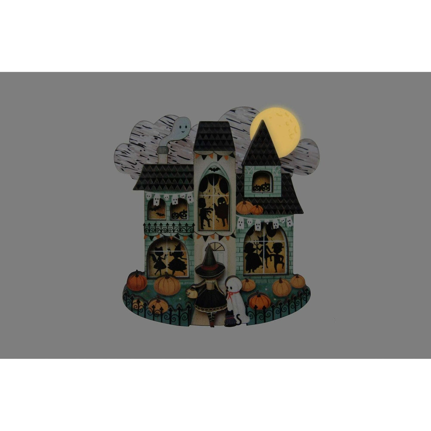 Halloween Party House Brooch by Laliblue