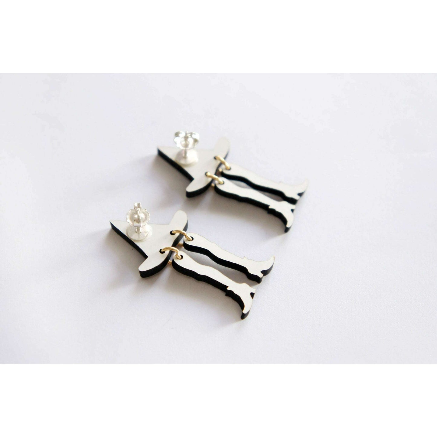 Hidden Witch Halloween Earrings by Laliblue