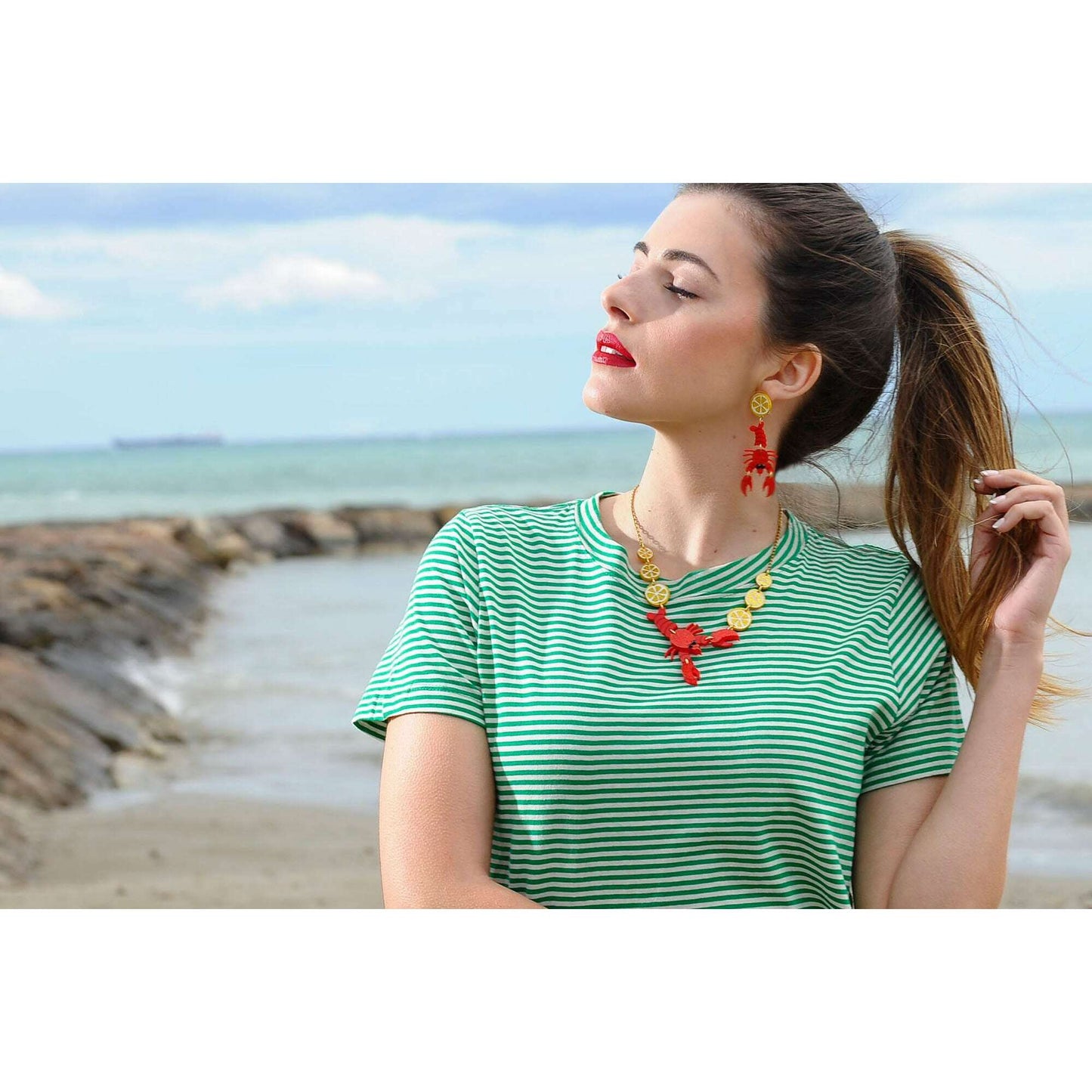 Lobster Necklace by Laliblue