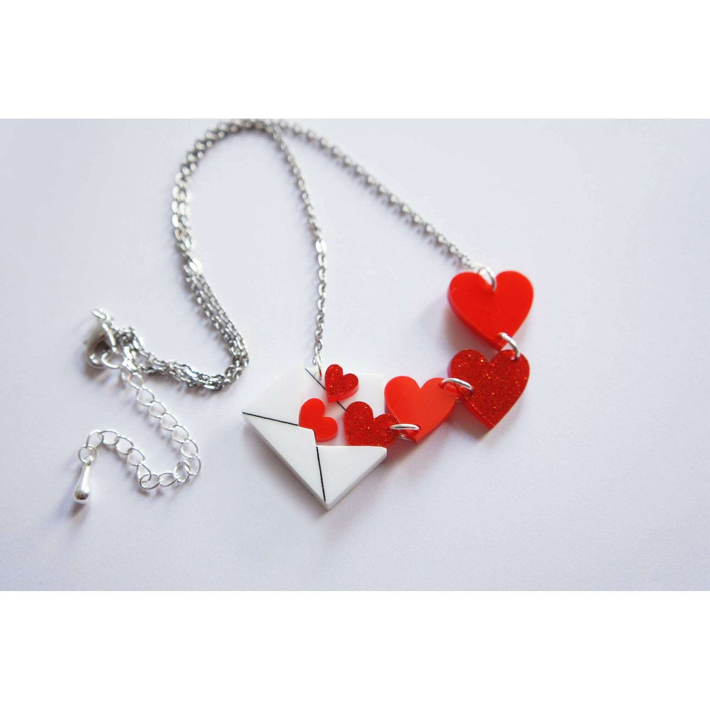 Love Letters Necklace by Laliblue - Red