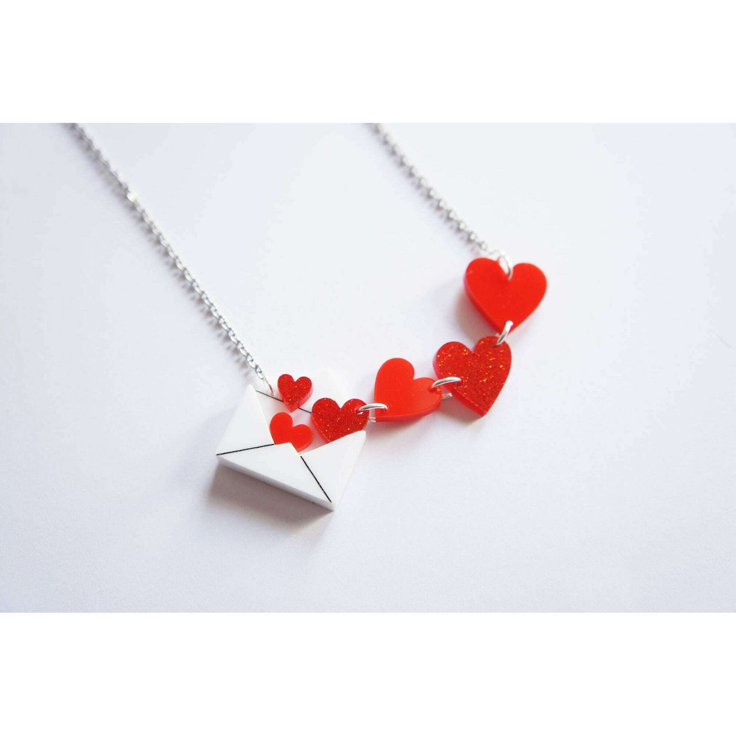 Love Letters Necklace by Laliblue - Red