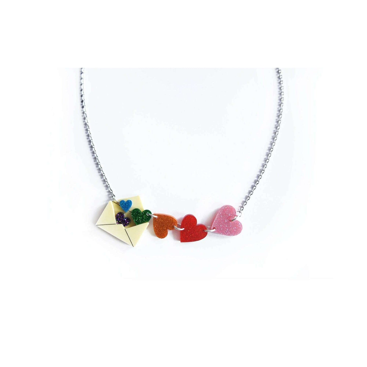 Love Letters Necklace by Laliblue - Red