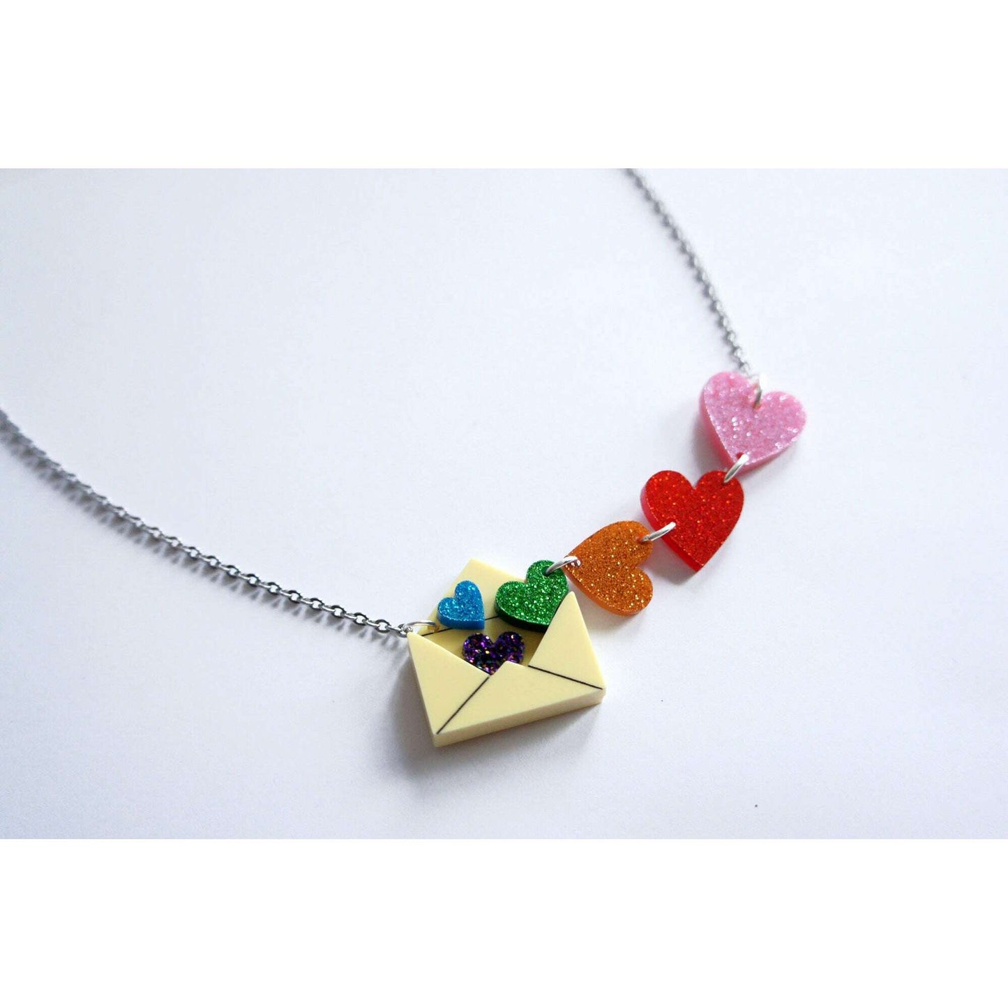Love Letters Necklace by Laliblue - Red