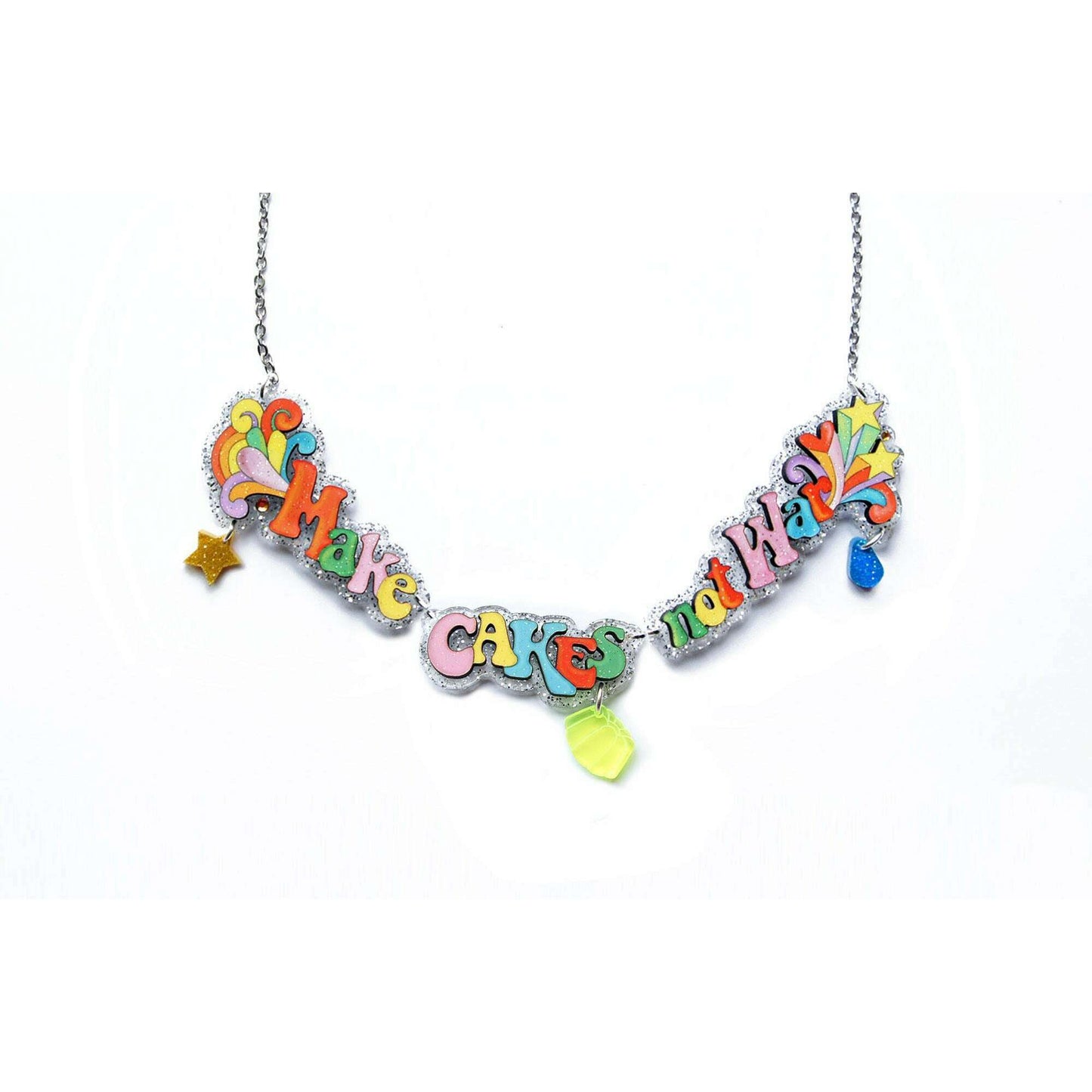 Make Art Not War Necklace by Laliblue